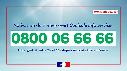 Plateforme téléphonique canicule 0800 06 66 66